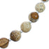Southwest Authentic Sterling Silver Picture Rock Bead Necklace BX120616